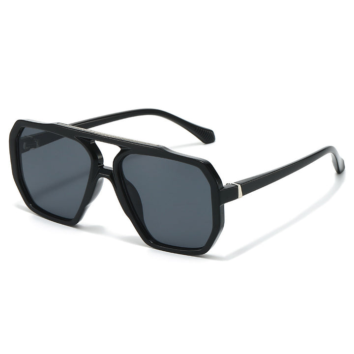 Oversized sechseckige Rahmen Sonnenbrille Karnz