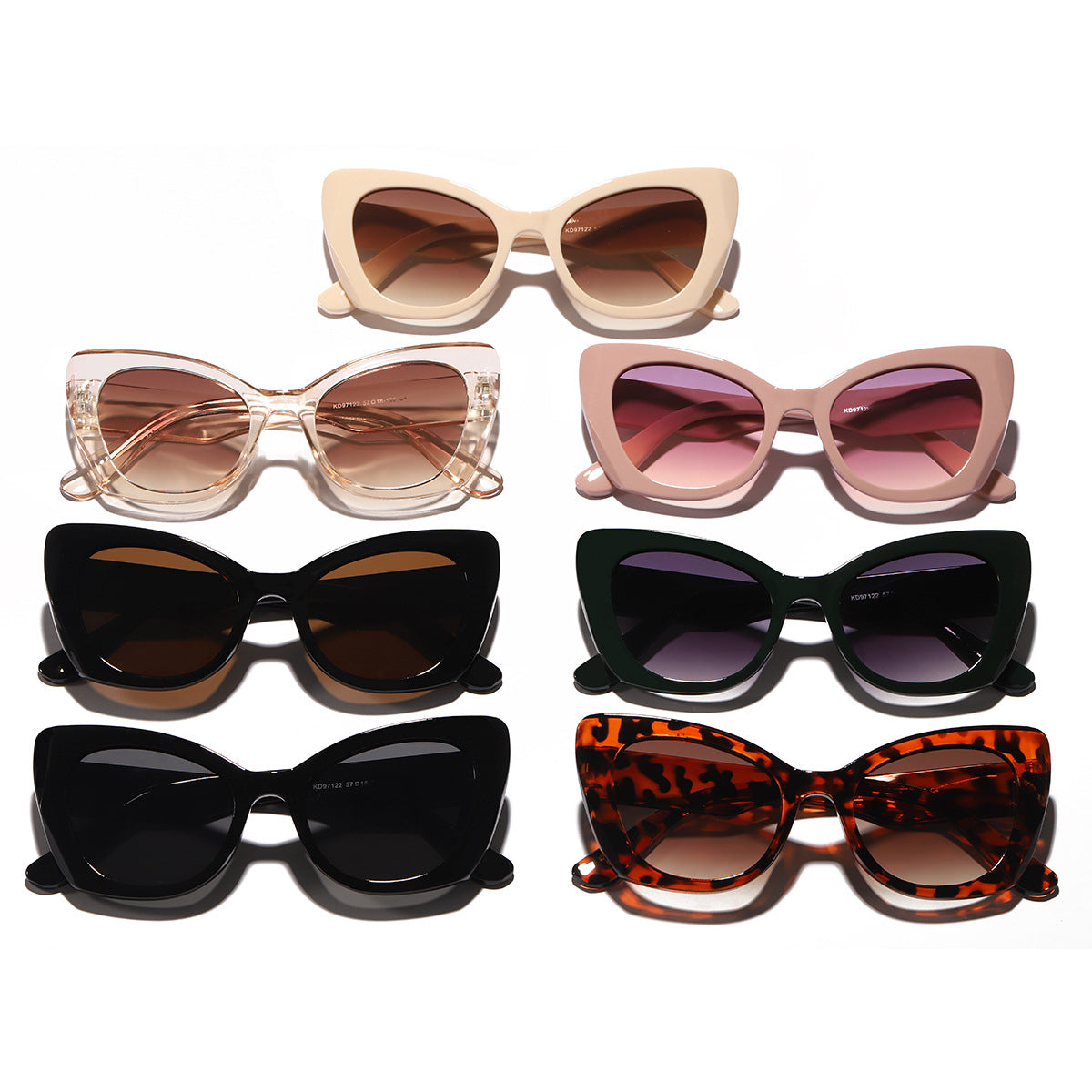 Damen Cat-Eye Sonnenbrille Karnz