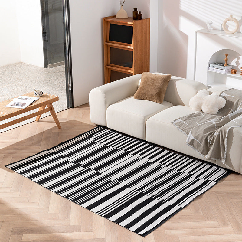 Moderner flachgewebter Wohnzimmer-Teppich mit abstraktem geometrischem Design Karnz