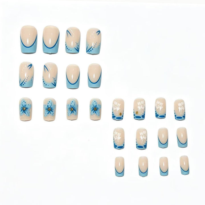 Artisan Floral Acryl Press-On Nagelset Karnz