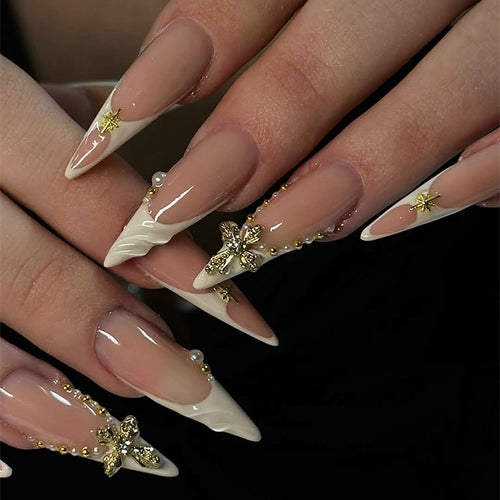 Elegante dekorative Press-On-Nagelkollektion Karnz