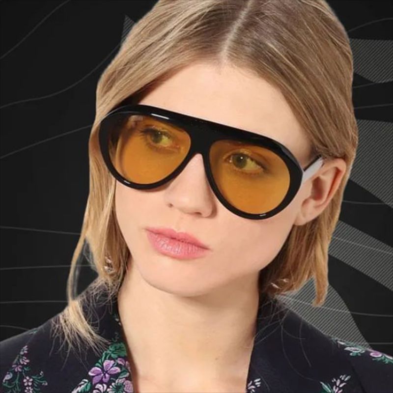 Damen Sonnenbrille mit markantem Design und innovativem Rahmen Karnz