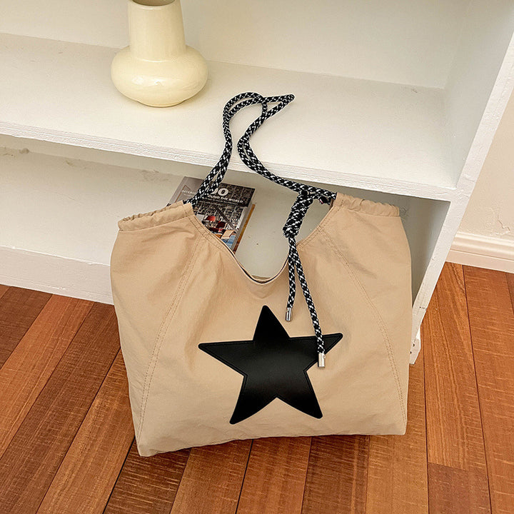 Lässige Zugband-Eimer-Tasche