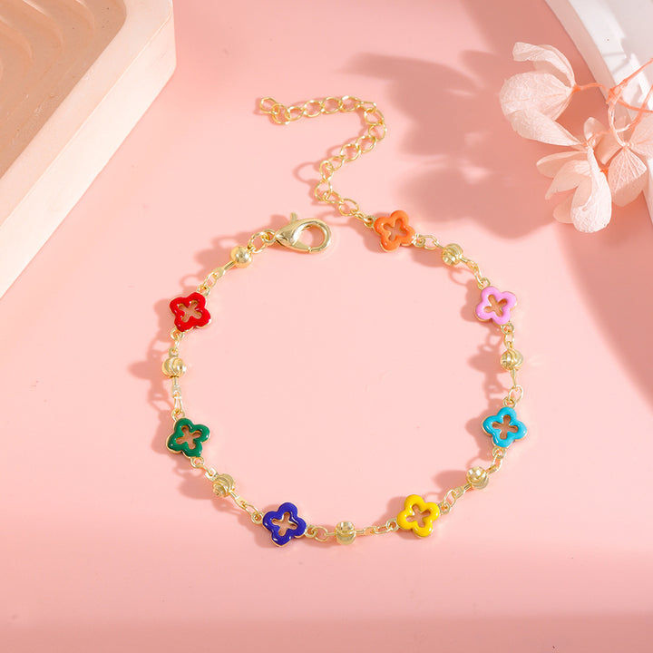 Bunte Stern Charm Fußkette Karnz 1788164326