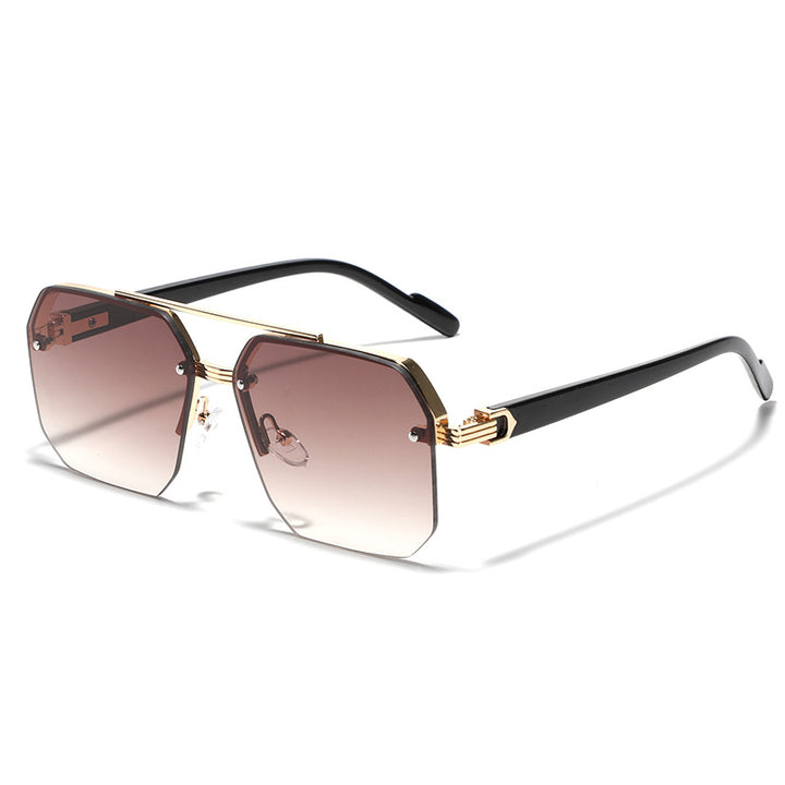 Damen hexagonale Sonnenbrille mit elegantem Metallrahmen Karnz