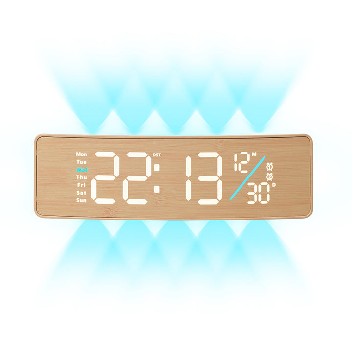 Digitaler Displaywecker mit Wochentagsanzeige und Temperatur Karnz