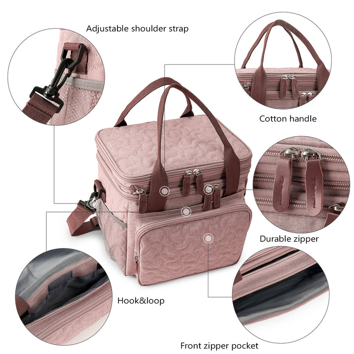 Kühltasche mit Isolierten Fächern und Verstärktem Tragesystem Karnz