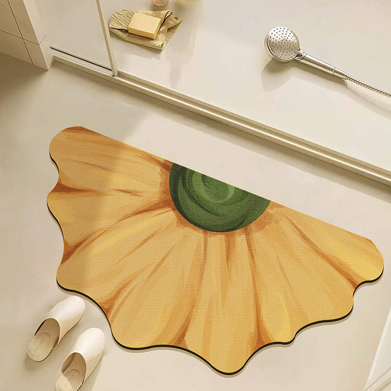 Blumenförmige Badematte