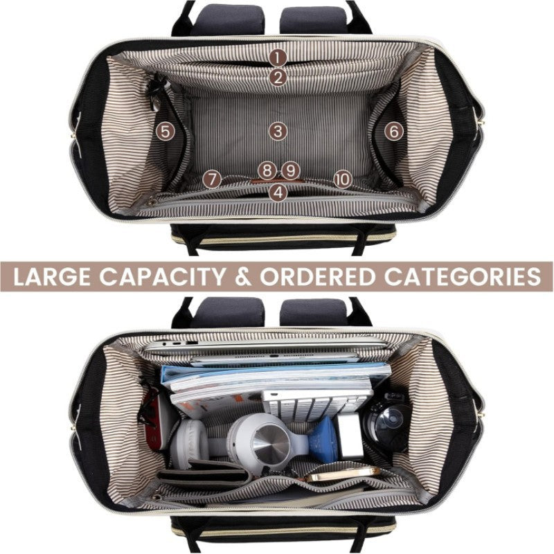 Multifunktionaler Rucksack mit Innovative Fächeraufteilung Karnz