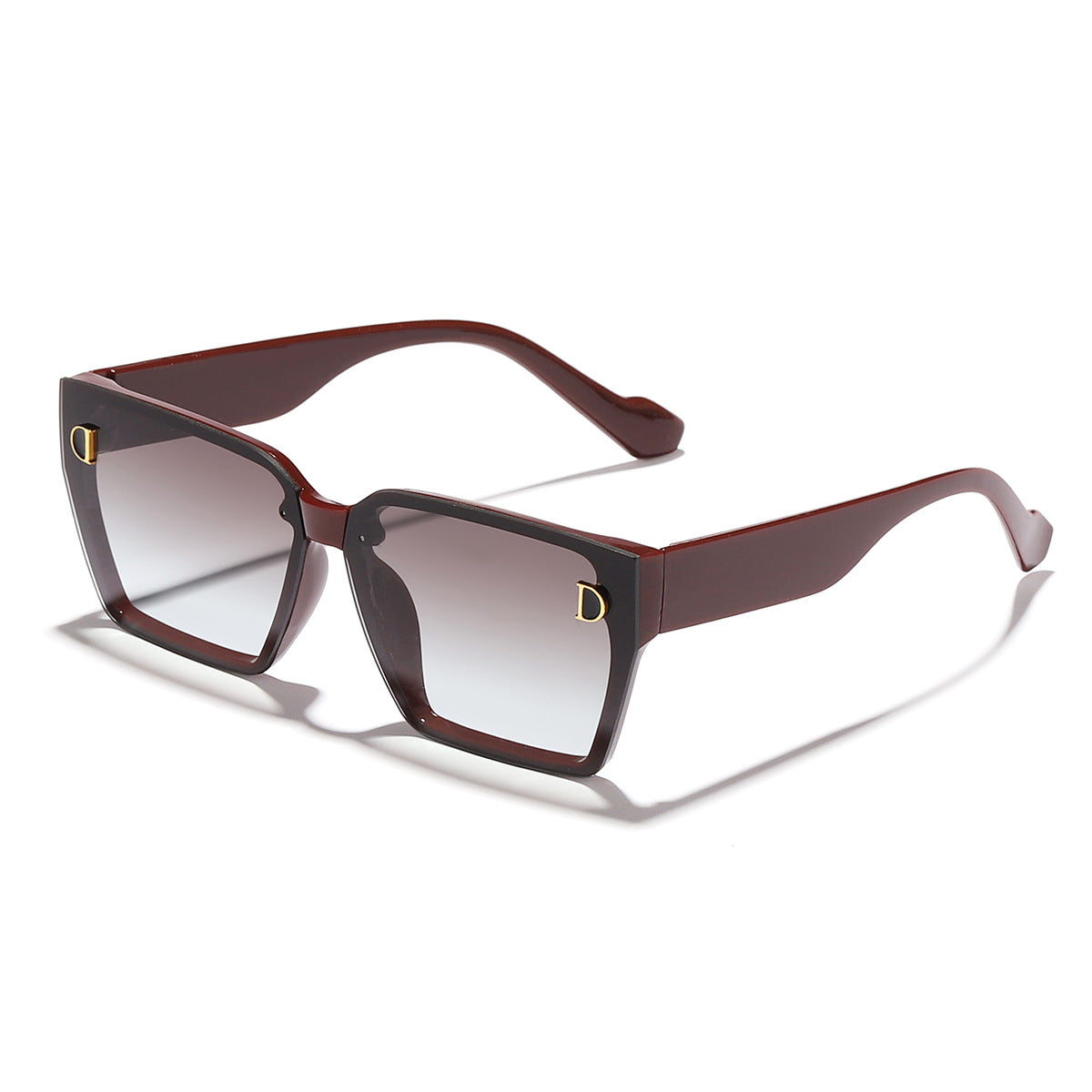 Damen modische Sonnenbrille im einzigartigen Design mit übergroßen Gläsern Karnz