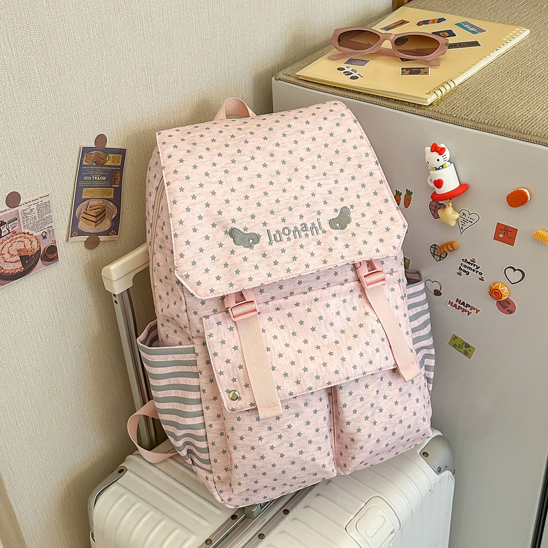 Charmante Stern-Beschmückte Freizeit-Rucksack Karnz