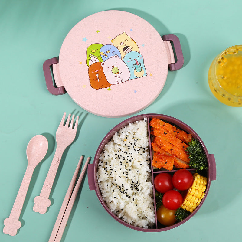 Süßer tierisch gestalteter Bento-Lunchbehälter
