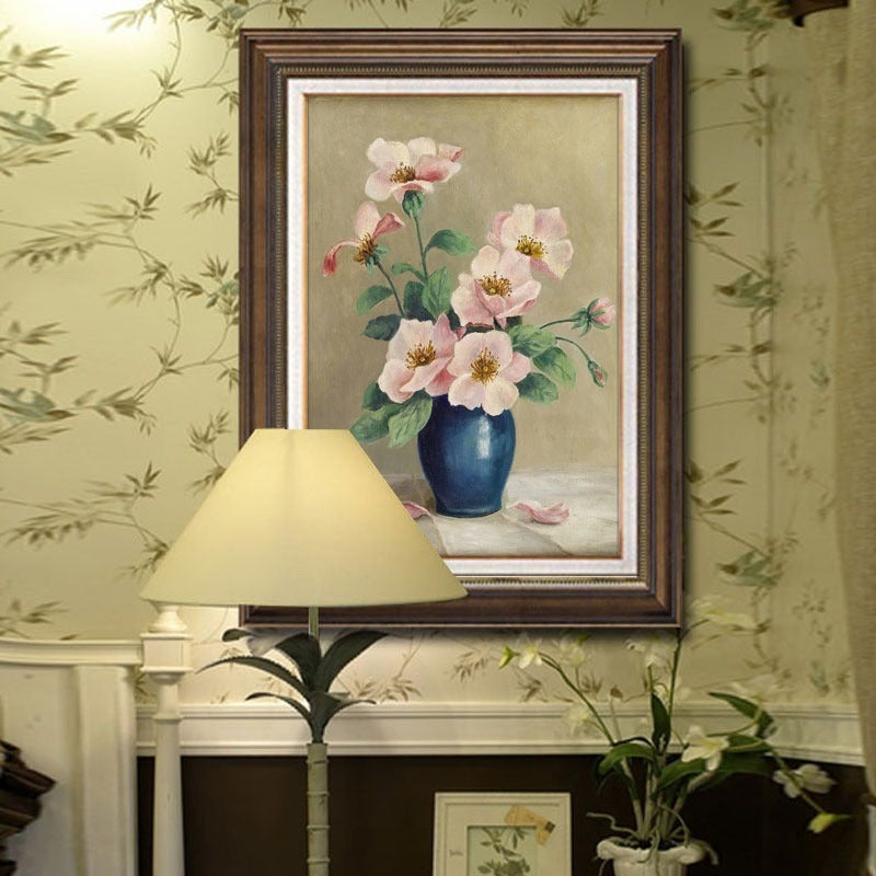 Gerahmte Blumen Stillleben Kunstwerk