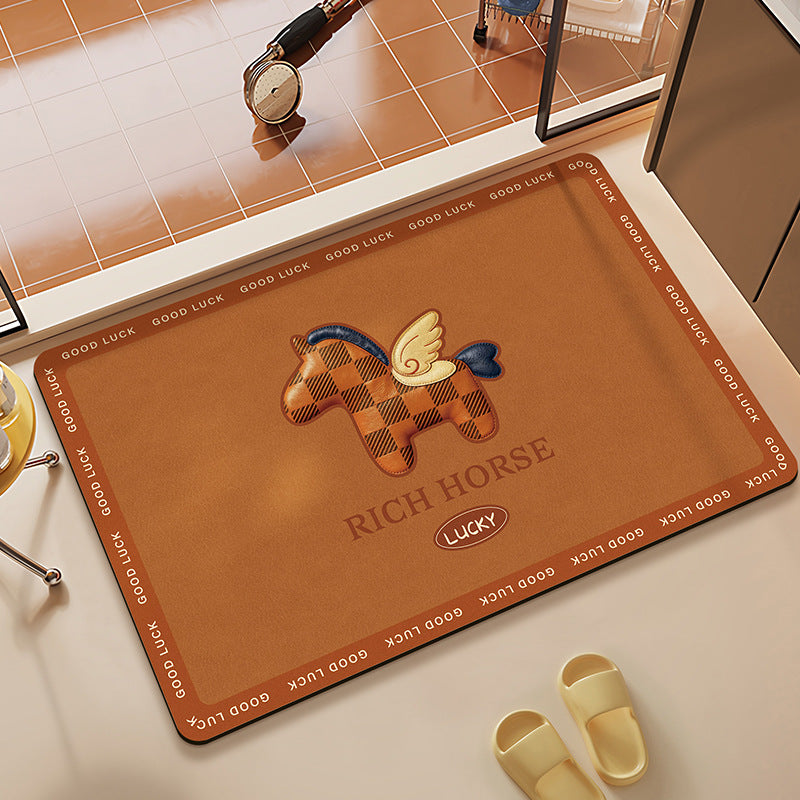 Dekorativer Eingangsteppich