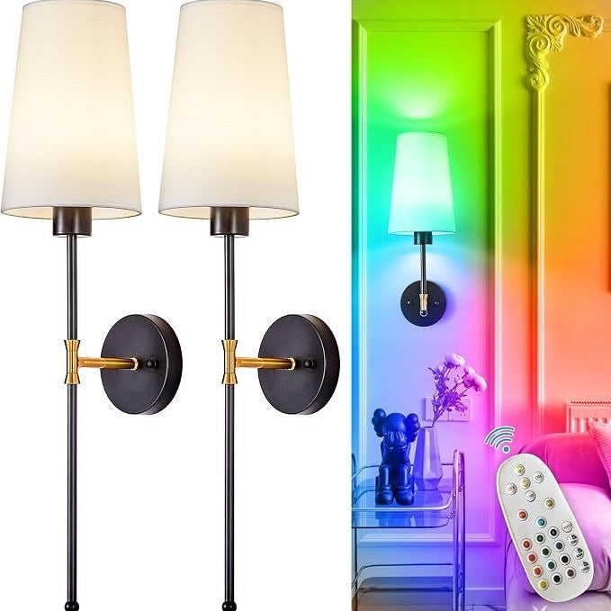 Elegante Wohnwandlampen