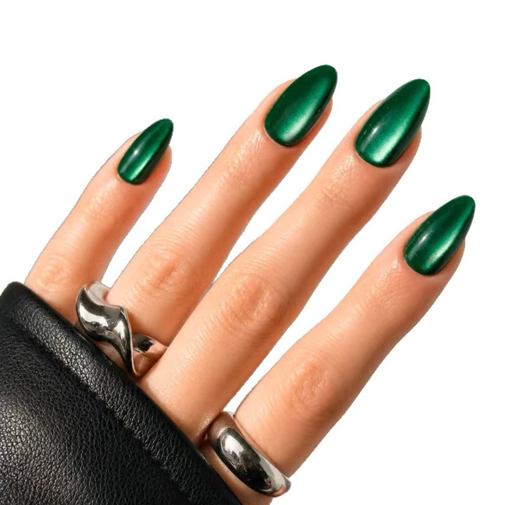 Premium Glänzende Mandelförmige Nagelverbesserungen
