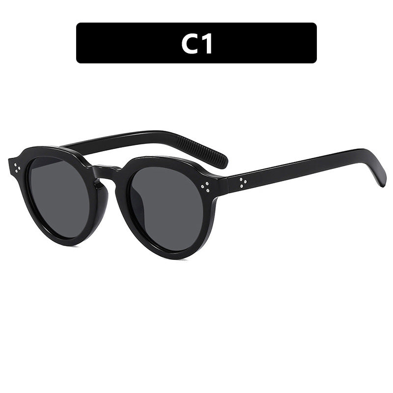 Damen stilvolle runde Brille Karnz