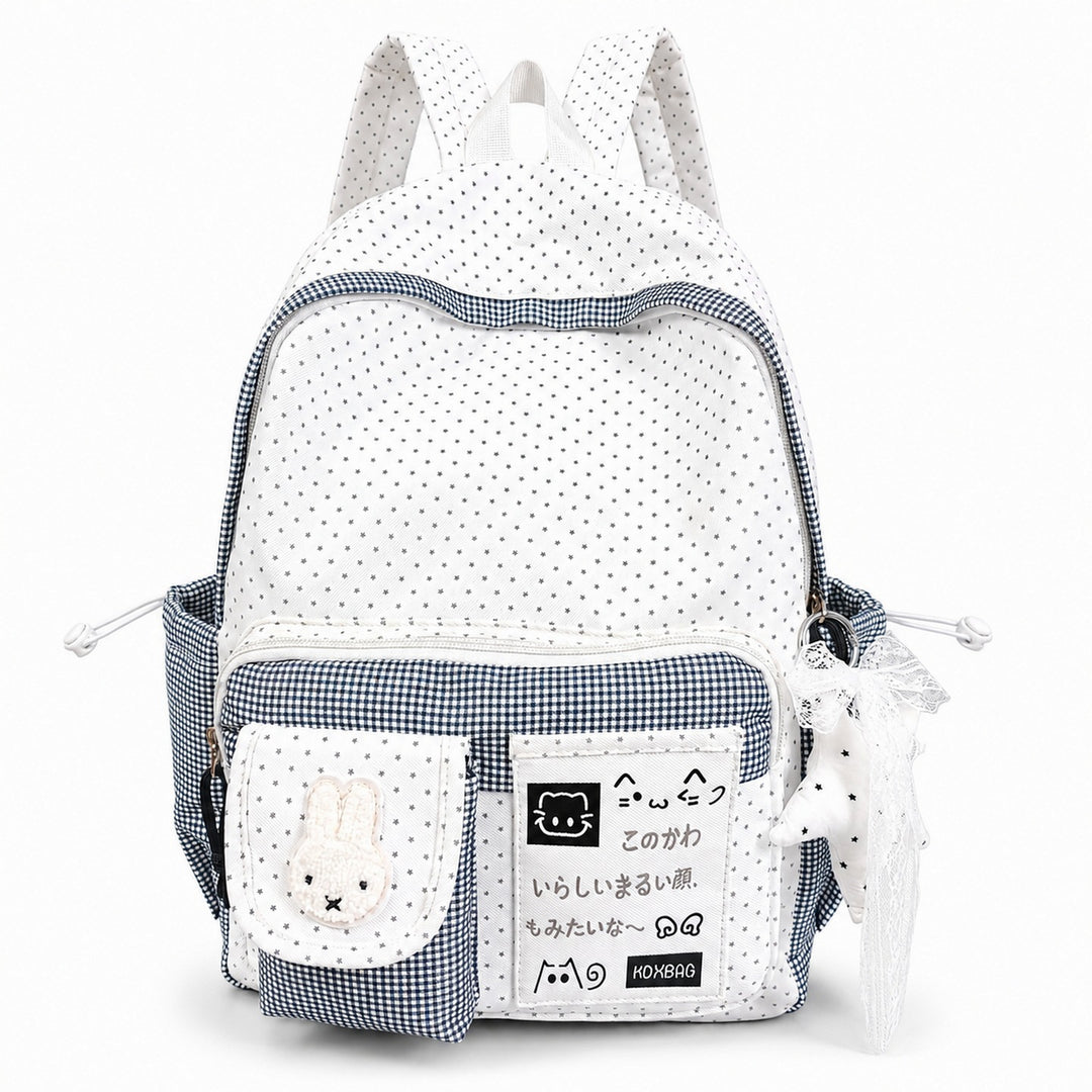 Verspielt gepunkteter Rucksack Karnz