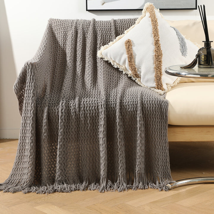 Home Decorative Fringe Strickdecke