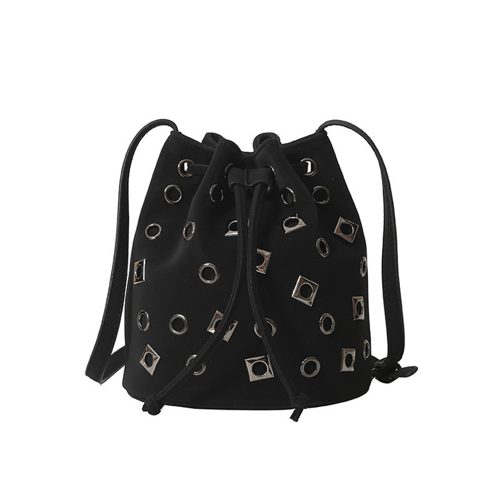 Stylische Zugband-Eimer-Tasche