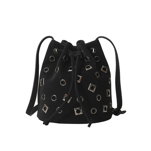 Stylische Zugband-Eimer-Tasche