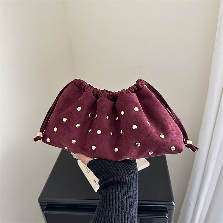 WoChic Nieten Drawstring Clutch Tasche Karnz
