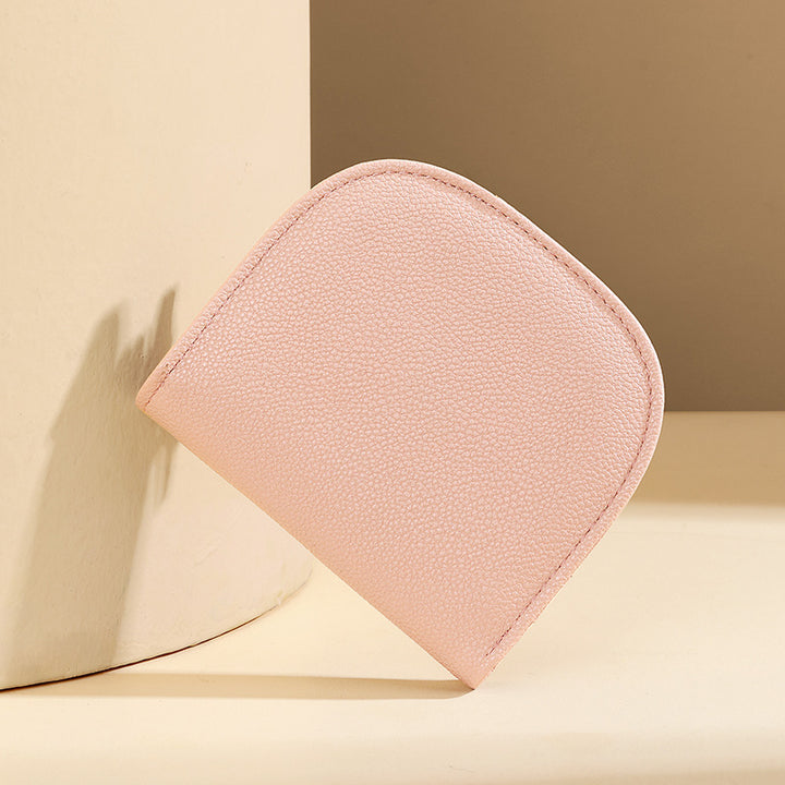 Texturiertes Leder-Zip-Portemonnaie