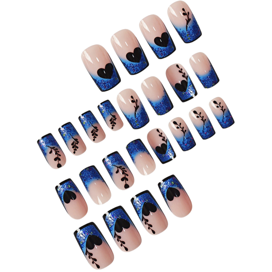 Künstlerische Gradient Press-On Nagelverlängerungen Karnz