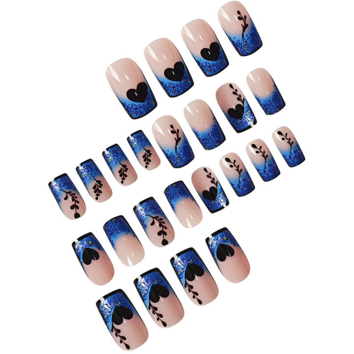 Künstlerische Gradient Press-On Nagelverlängerungen Karnz