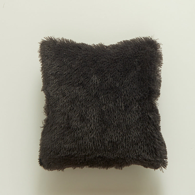 Plüschweiche Textur Dekokissen