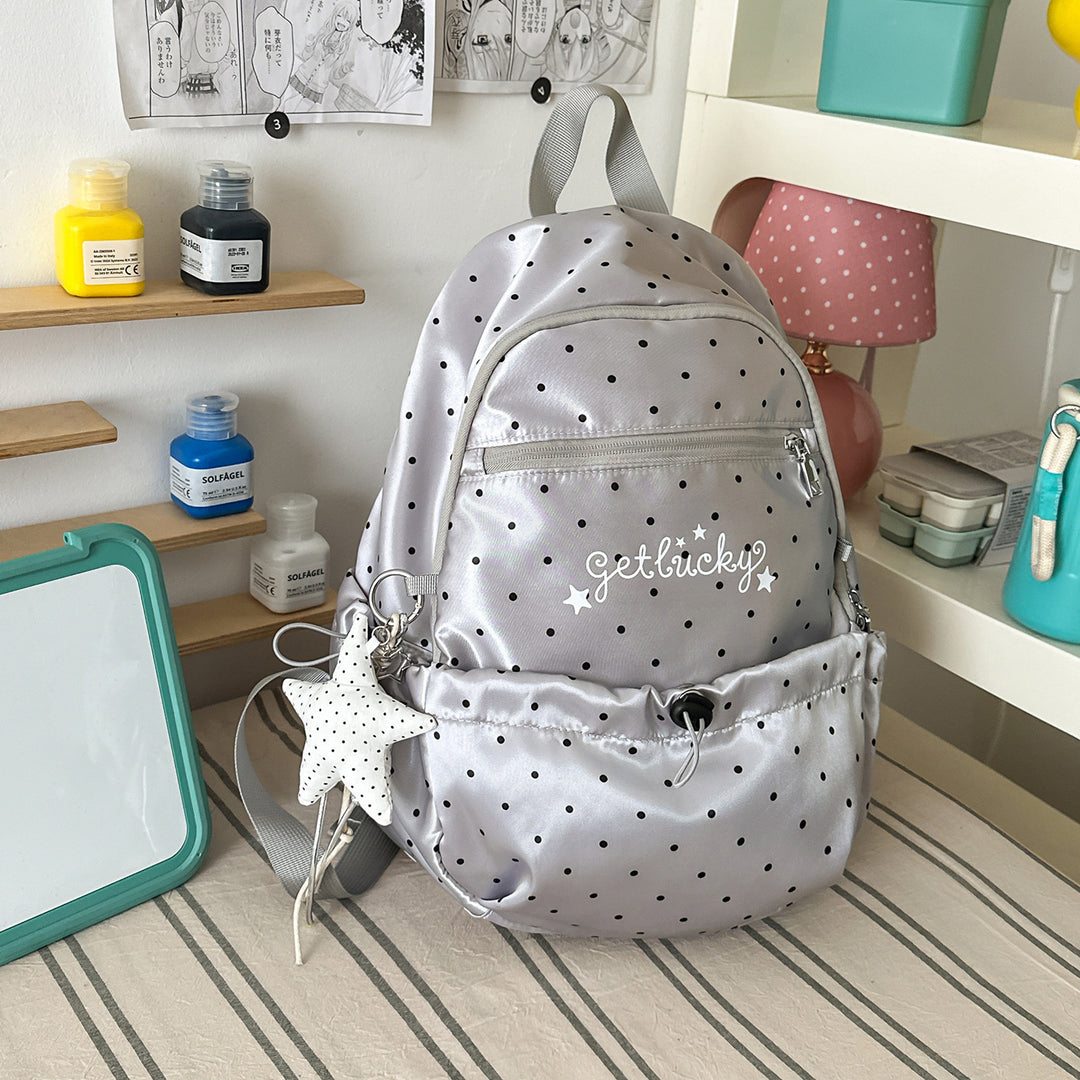 Leichte Rucksack mit Punkten Muster Karnz