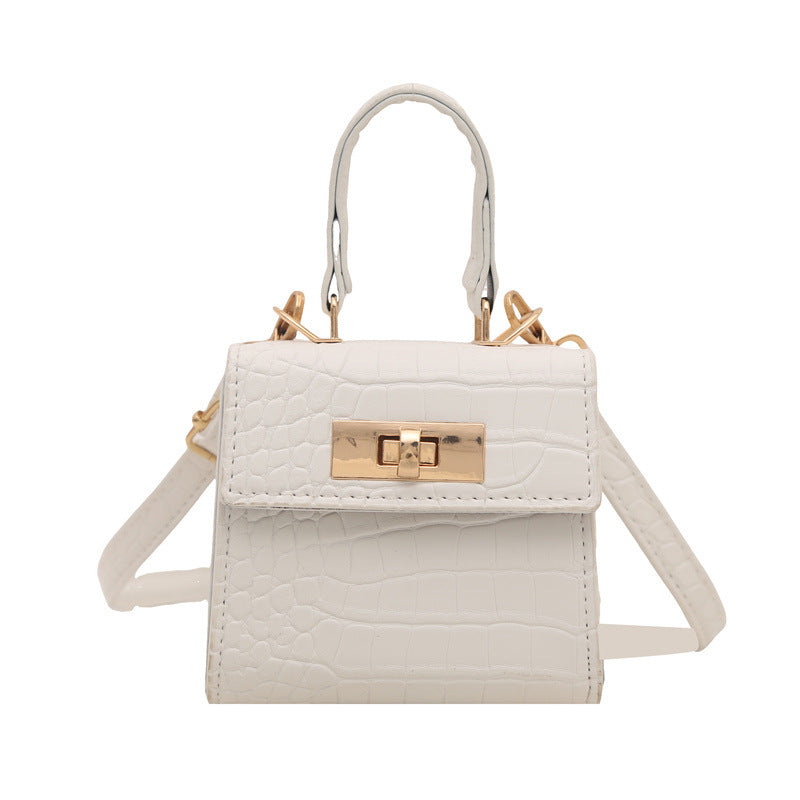 Elegante Kroko-Prägung Handtasche