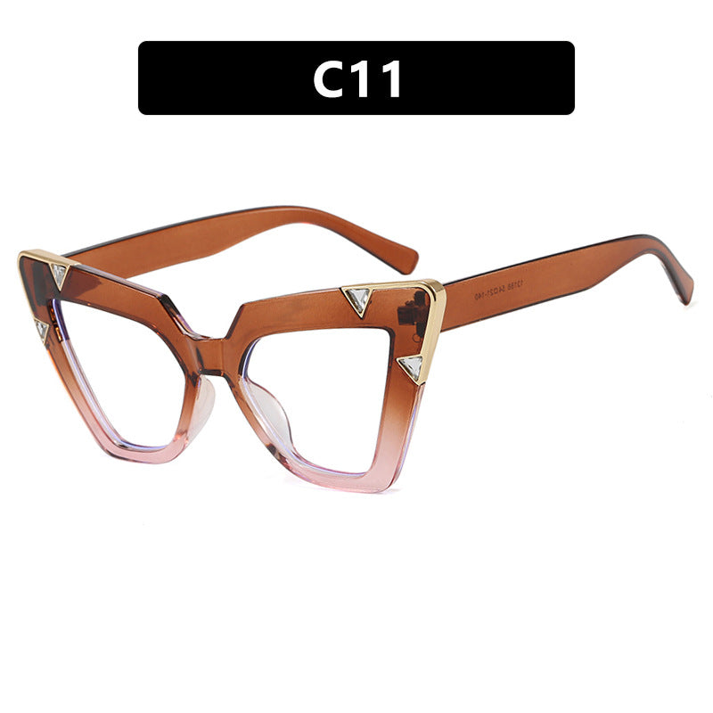 Damen Cat-Eye Sonnenbrille mit luxuriösem Motiv und schützendem UV-Filter Karnz