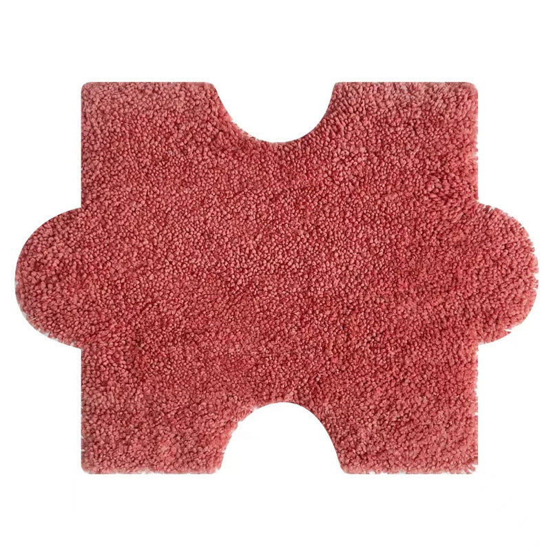 Weicher Plüsch-Badeteppich in Puzzleform