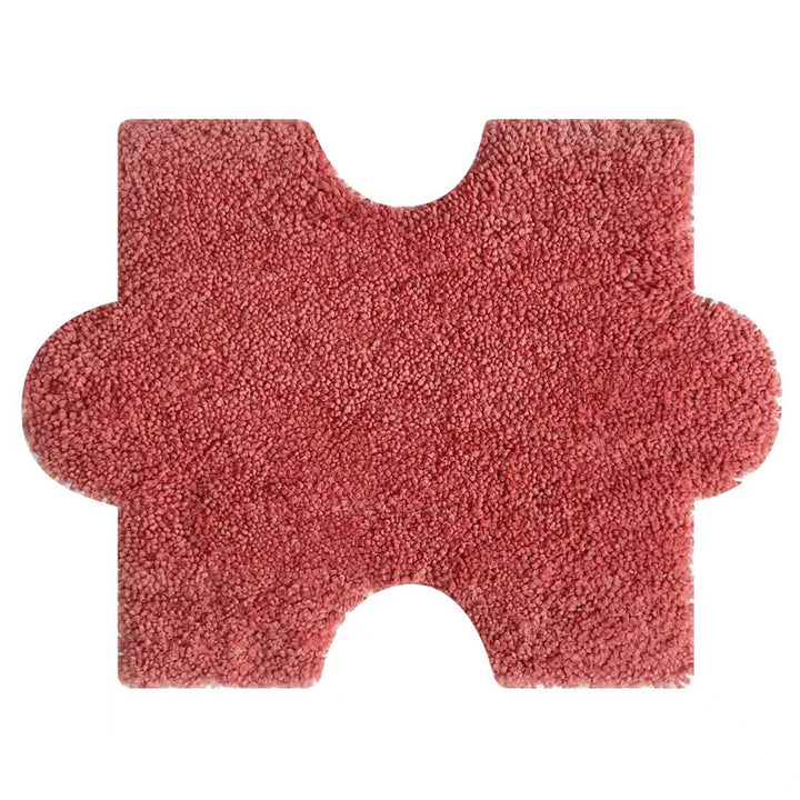 Weicher Plüsch-Badeteppich in Puzzleform