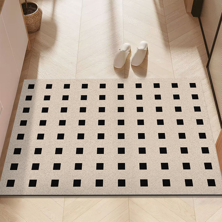 Moderner geometrischer Musterteppich