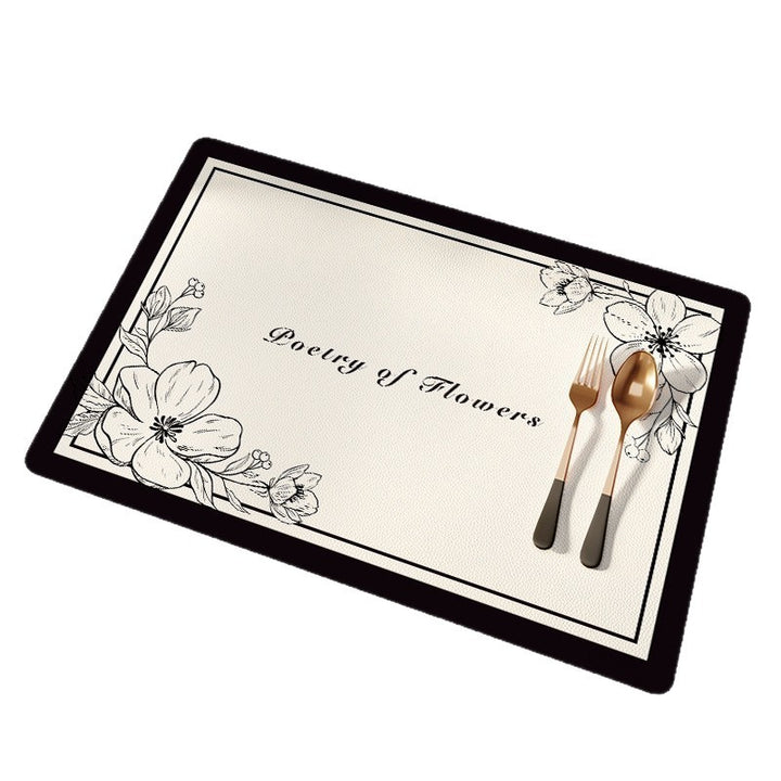 Elegante Blumenmuster Tischsets Karnz