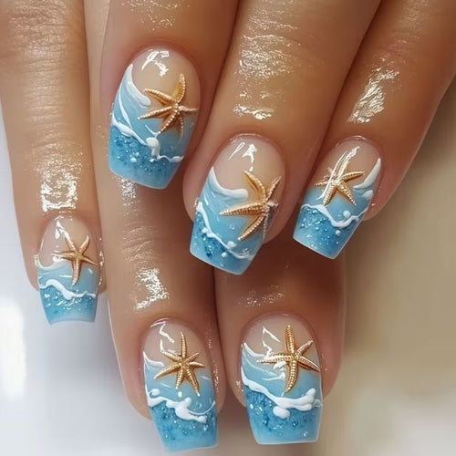 Küsten-Themen Nagelkunst Karnz