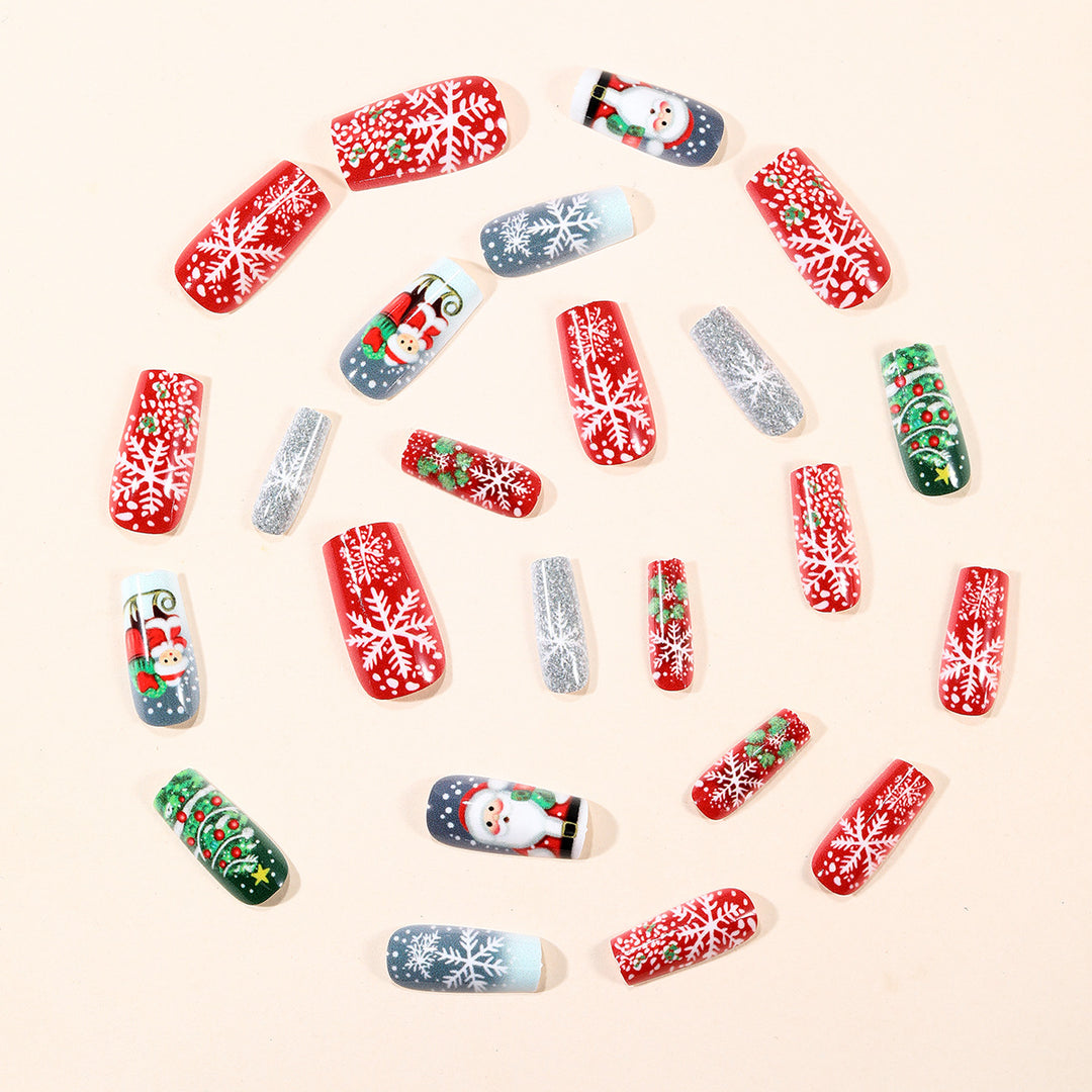 Weihnachten-Themen Dekorative Nagelkunst Karnz