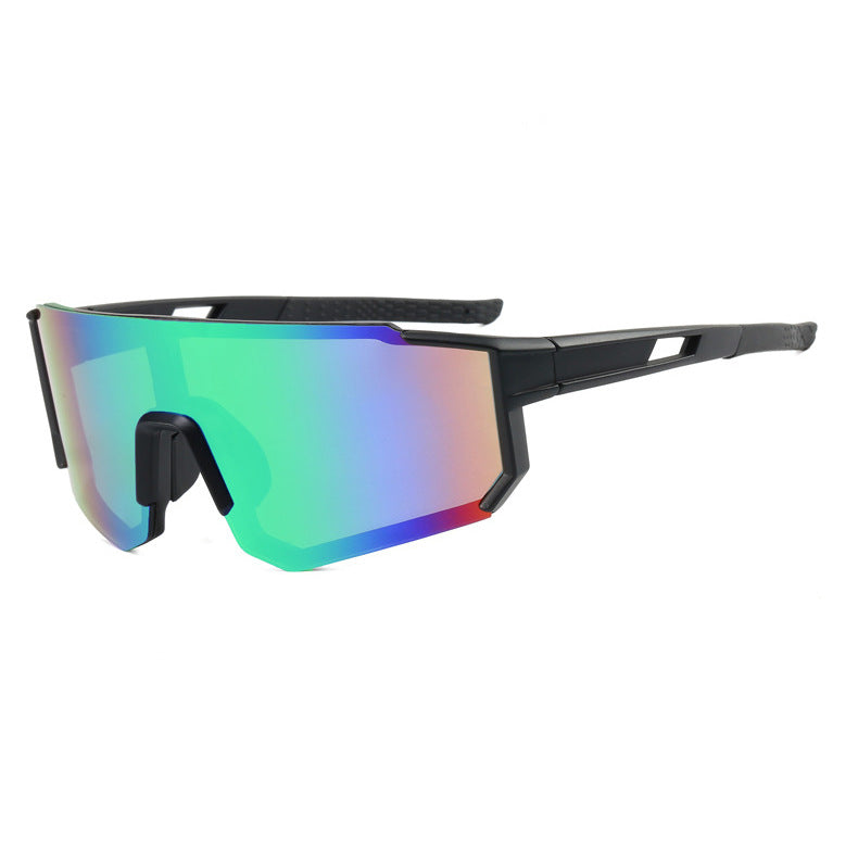 Damen sportliche Sonnenbrille im futuristischen Design mit breitem Sichtfeld Karnz
