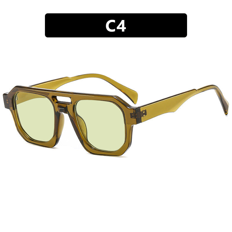 Damen stilvolle geometrische Sonnenbrille Karnz