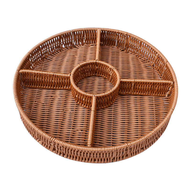Artisan Woven Serving Platter Karnz