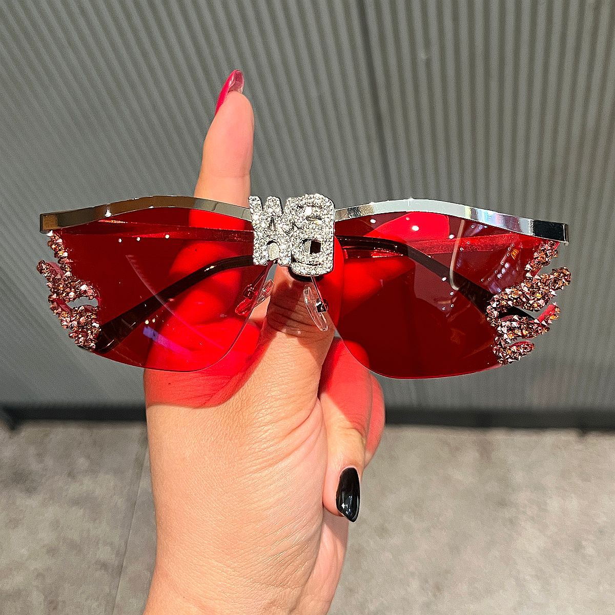 Damen Glamouröse Sonnenbrille Karnz