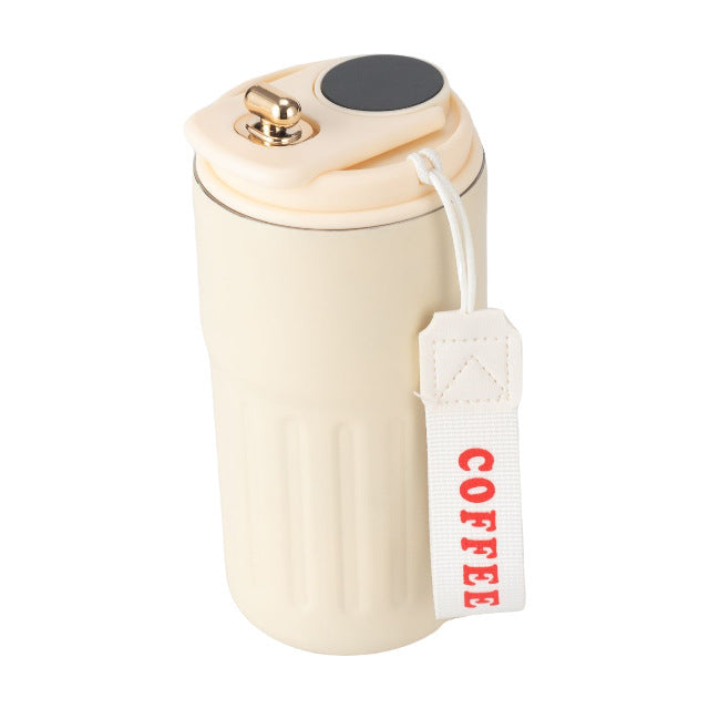 Damen isolierter Kaffeebecher mit praktischer Halteschlaufe Karnz