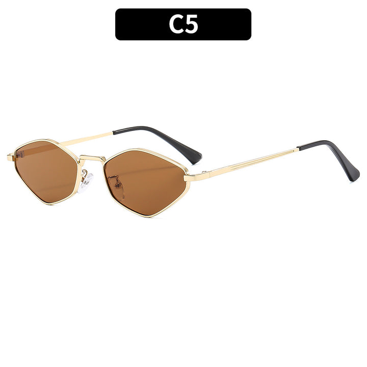 Stylische hexagonale Rahmen-Sonnenbrille