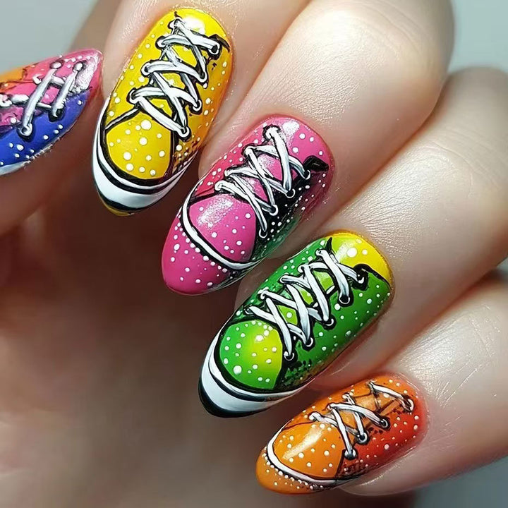 Verspielt Thematisches Press-On Nagelset Karnz