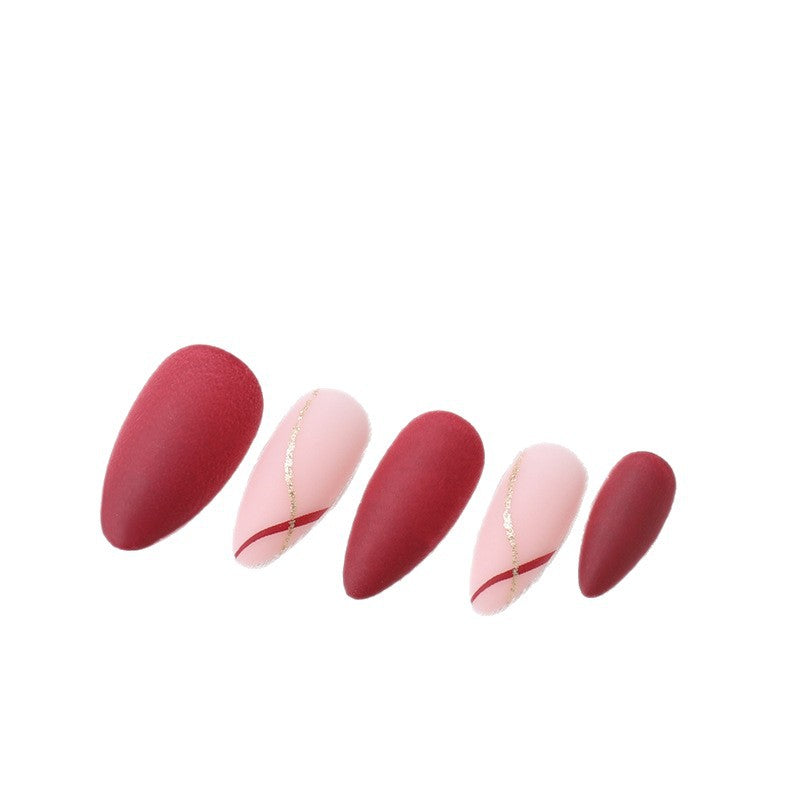 Elegantes Künstlerisches Press-On-Nagel-Set Karnz
