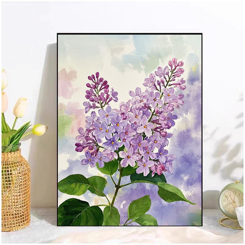 Floral Aquarell Leinwand Kunst-Druck Karnz