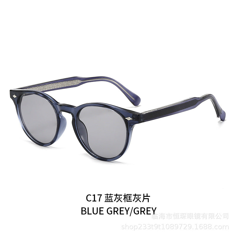 Damen runde Sonnenbrille im stilvollen Retro-Design Karnz