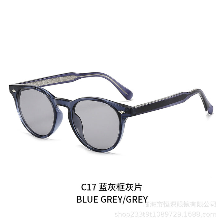 Damen runde Sonnenbrille im stilvollen Retro-Design Karnz
